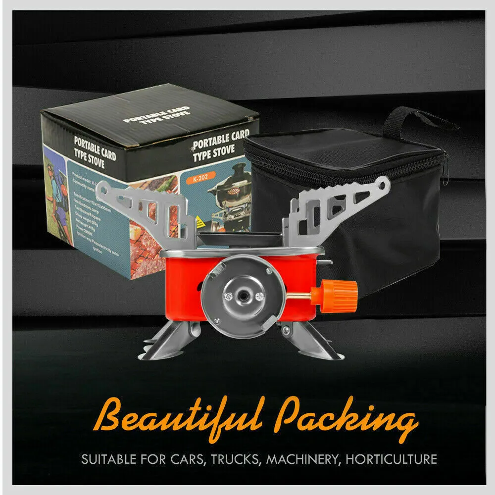 Portable Outdoor Gas Burner | Adjustable Camping Stove for Picnic & Cooking