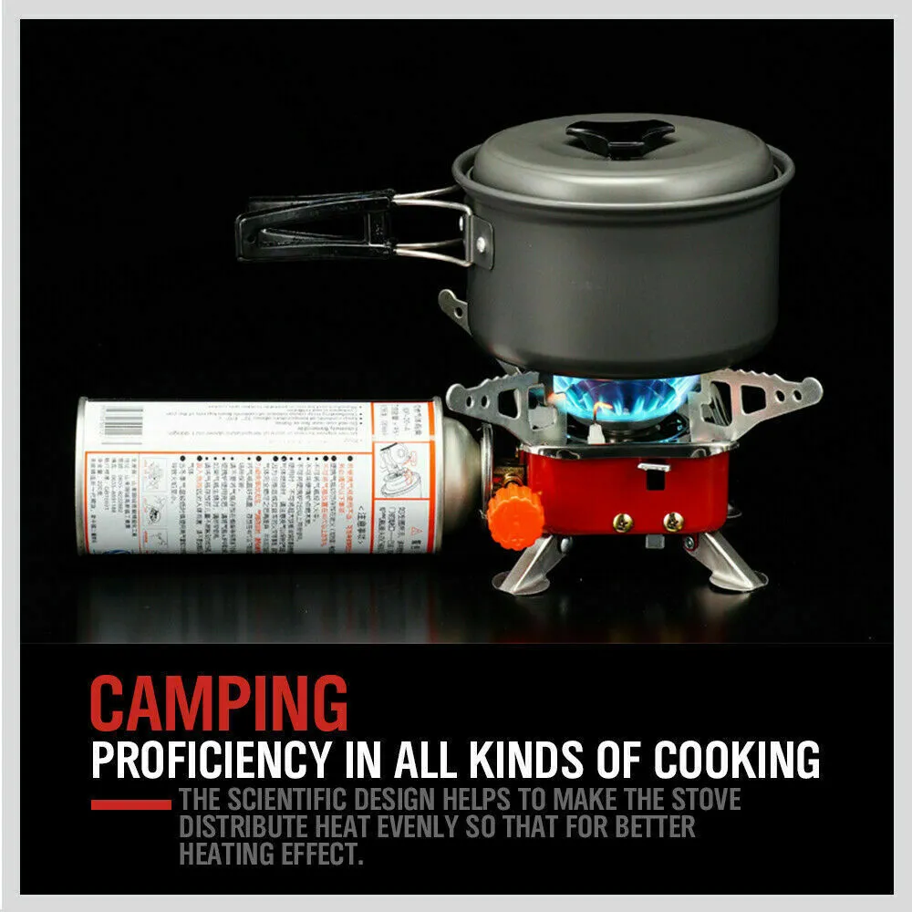 Portable Outdoor Gas Burner | Adjustable Camping Stove for Picnic & Cooking