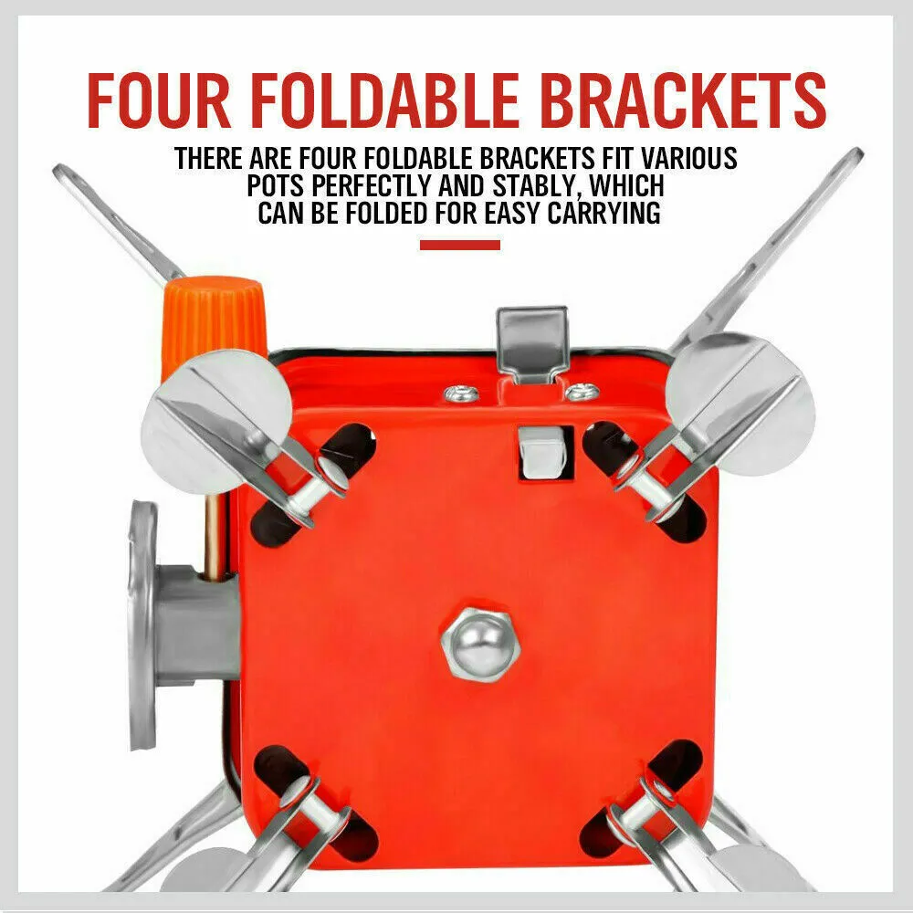 Portable Outdoor Gas Burner | Adjustable Camping Stove for Picnic & Cooking