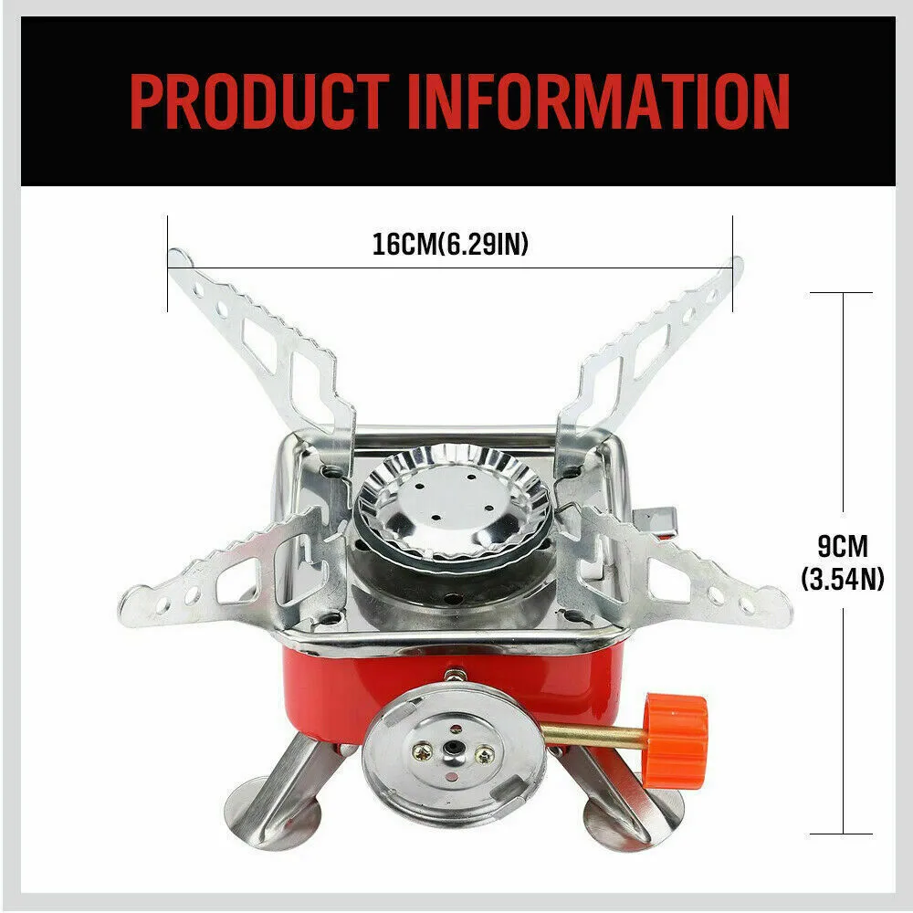 Portable Outdoor Gas Burner | Adjustable Camping Stove for Picnic & Cooking