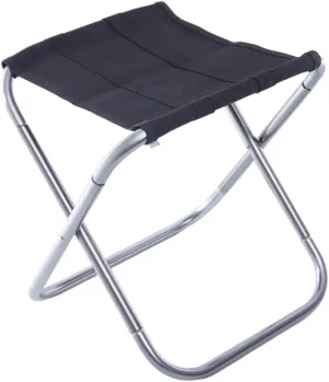 Portable Travel Train Chair Outdoor Rest Seat Aluminum Alloy Folding Stool Fishing Stool for Camping