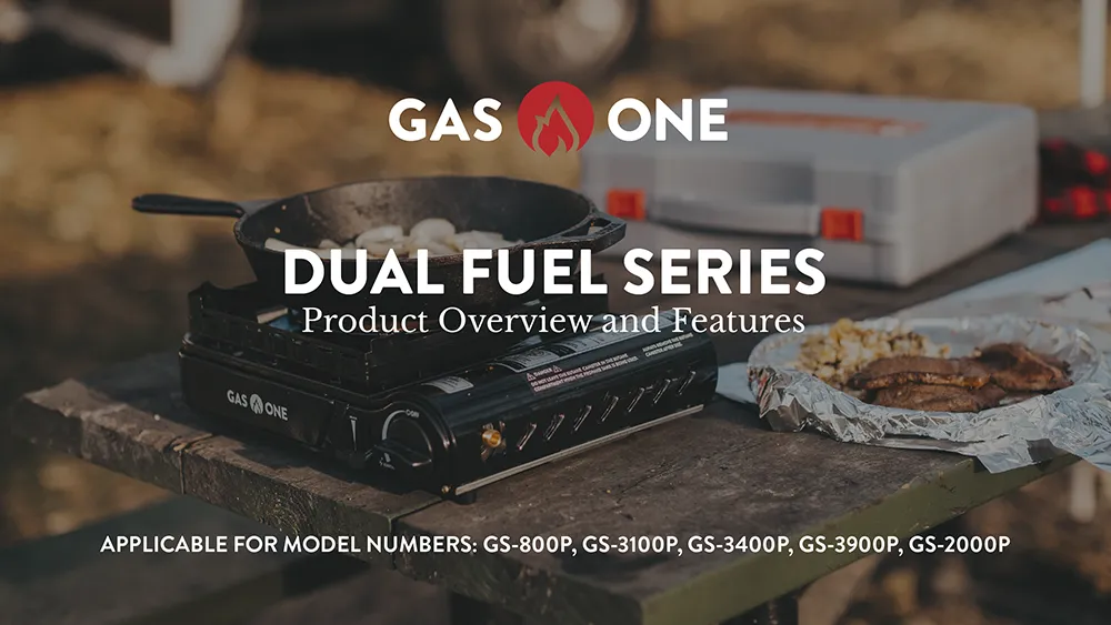 Propane or Butane Grill Stove,Dual Fuel Portable Camping Grill Stove