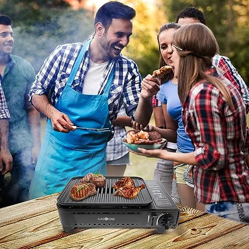 Propane or Butane Grill Stove,Dual Fuel Portable Camping Grill Stove