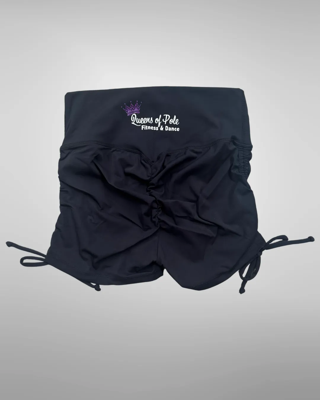 Queens of Pole Side Tie Scrunch Booty Shorts