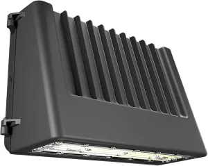 RAB SLIM17 Full Cutoff Fixture, 120-277 Volt, Field Adjustable Color, Includes Photocell, 100,000 Life Hours, Dark Sky LED Outdoor Lighting Wall Pack Fixtures (100)