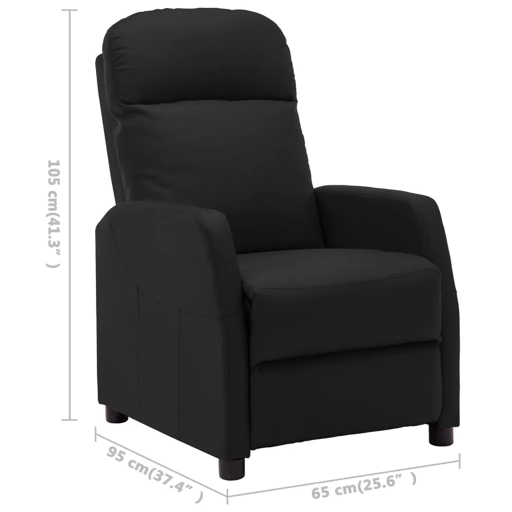 Recliner Chair Electric Leisure Recliner for Home Theater Faux Leather