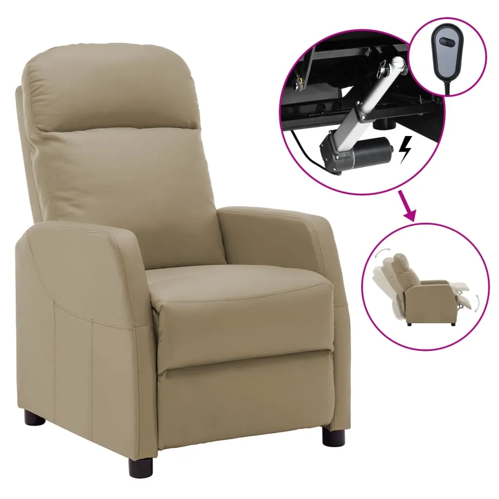 Recliner Chair Electric Leisure Recliner for Home Theater Faux Leather