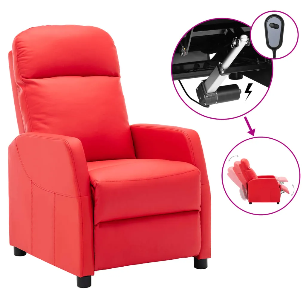 Recliner Chair Electric Leisure Recliner for Home Theater Faux Leather