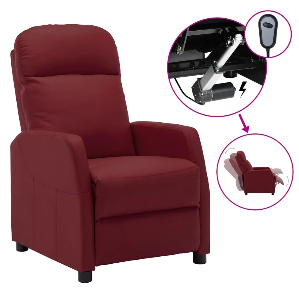 Recliner Chair Electric Leisure Recliner for Home Theater Faux Leather