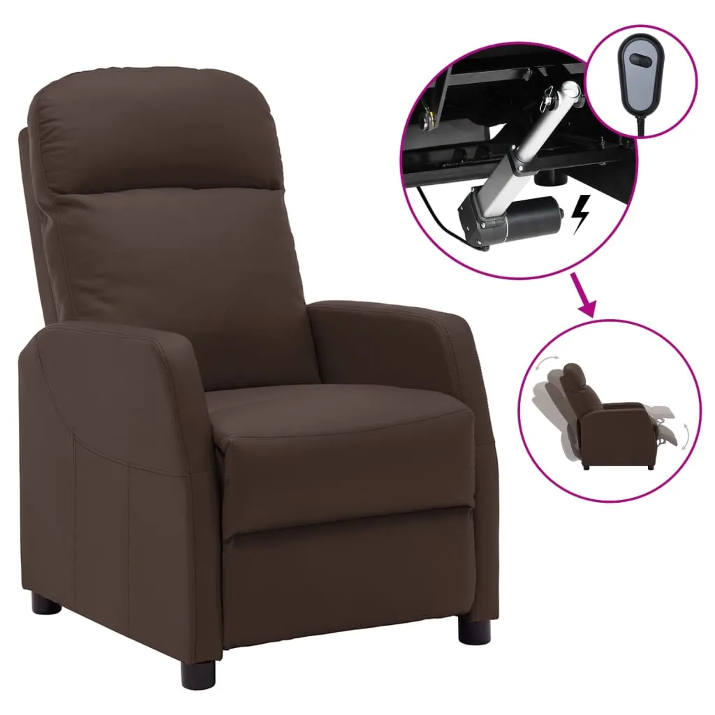 Recliner Chair Electric Leisure Recliner for Home Theater Faux Leather