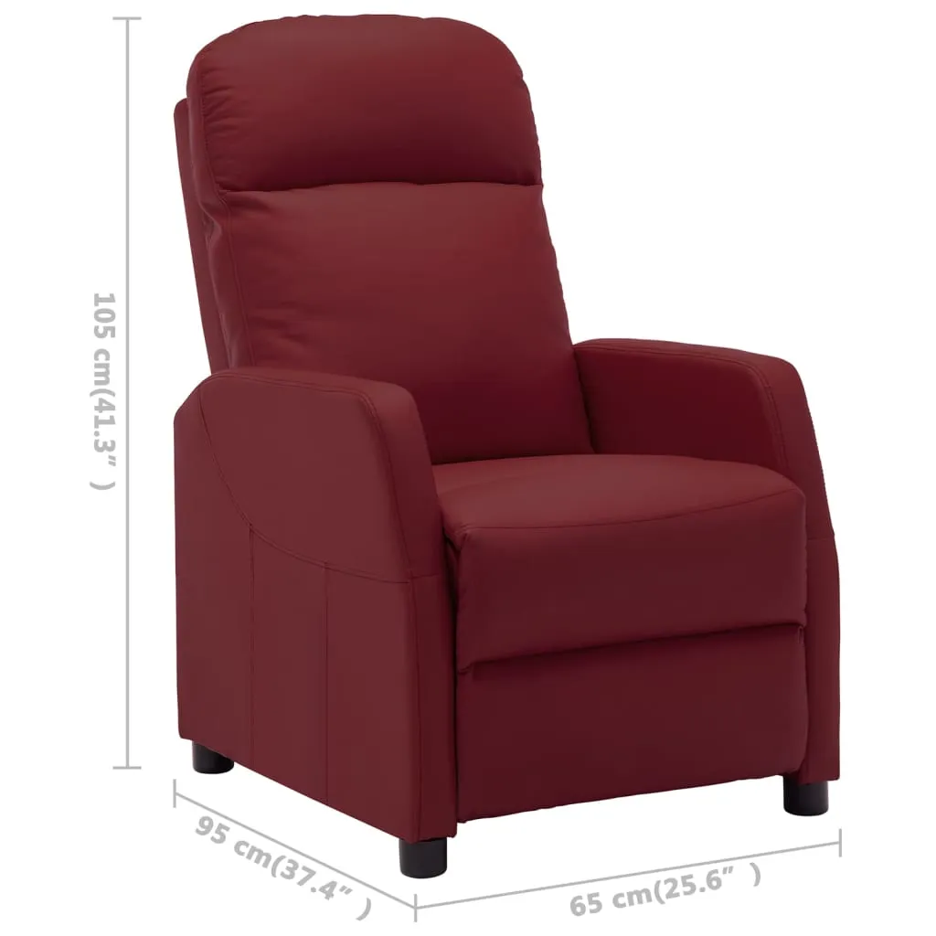 Recliner Chair Electric Leisure Recliner for Home Theater Faux Leather