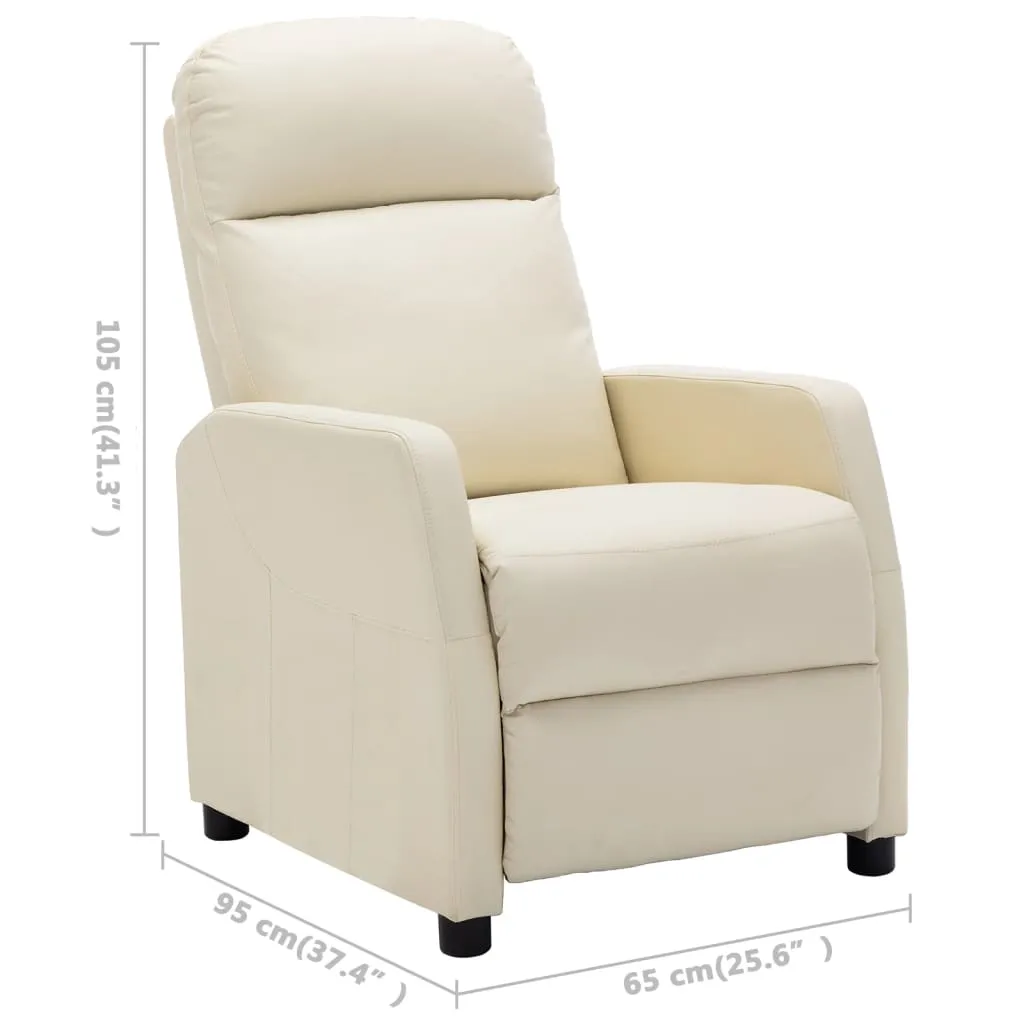 Recliner Chair Electric Leisure Recliner for Home Theater Faux Leather