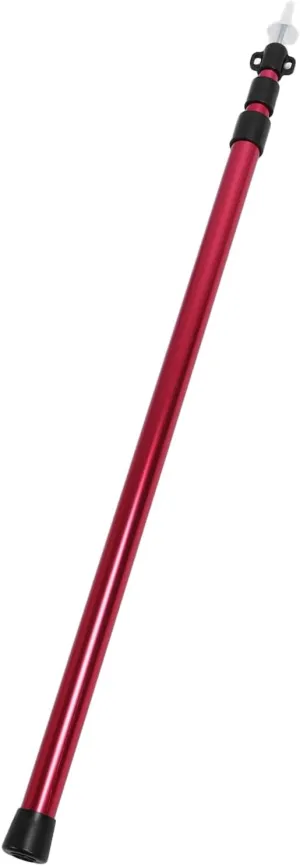Retractable Canopy Post Aluminum Camping Post Tarp Pole Ultralight Portable Extendable Canopy Post for Outdoor Camping (Red)