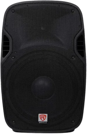 Rockville SPGN158 15" Passive 1600W DJ PA Speaker ABS Lightweight Cabinet 8 Ohm, 15 inch, Black