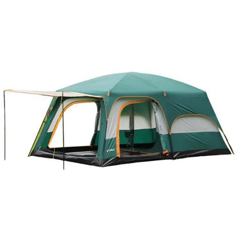 Rooms 6/8/10/12 1 Season Double Party Person Tourism Living Large Layer 4 Family Tents Hall Camping Tent Camping First-time buyer discount Tent Anniversary sale 2 Outdoor