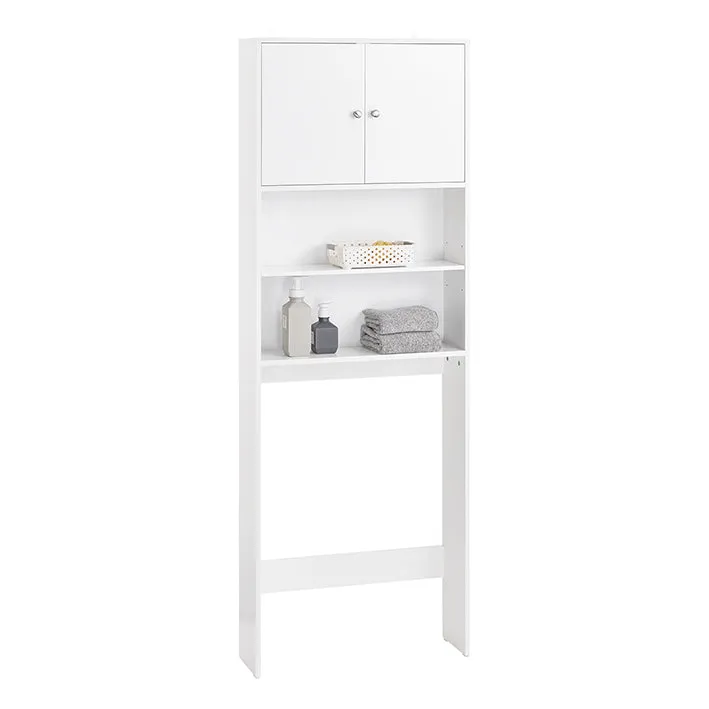 Rootz MDF Storage Cabinet - Shelving Unit - Closet - Easy Access & Storage Space - 65x182x20cm - Wall Mountable - Moisture-Protected