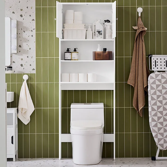Rootz MDF Storage Cabinet - Shelving Unit - Closet - Easy Access & Storage Space - 65x182x20cm - Wall Mountable - Moisture-Protected