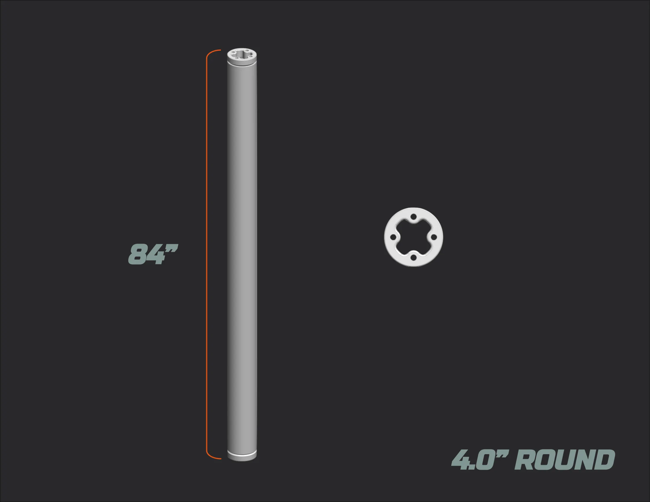ROUND Z-POLE