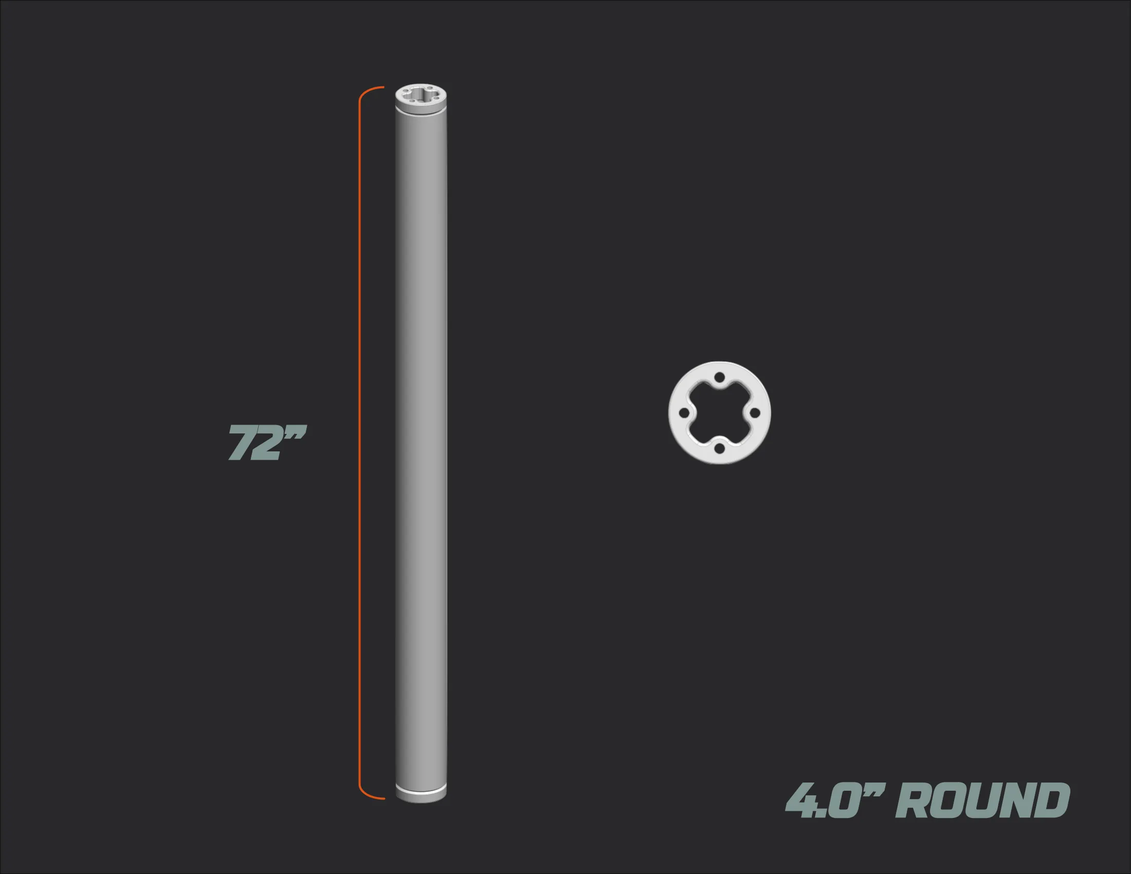ROUND Z-POLE