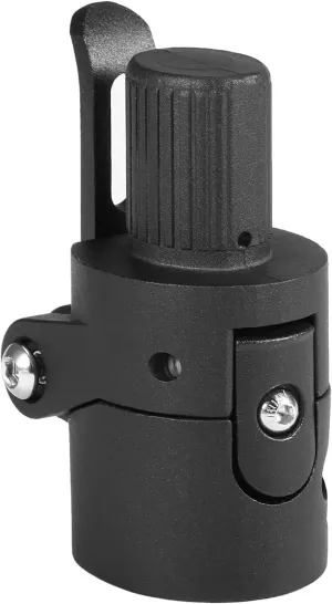 Scooter Parts Folding Pole Base Solid Metal Foldable Pole Base Replacement Compatible with Xiaomi M365 Electric Scooter Screw Accessory(Black)