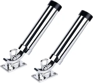 Set of 2 Fishing Rod Holder, 360 Degree Rotation Fishing Rod Outrigger, 316 Stainless Steel Adjustable Pole Support for Marine Boat Yacht and More
