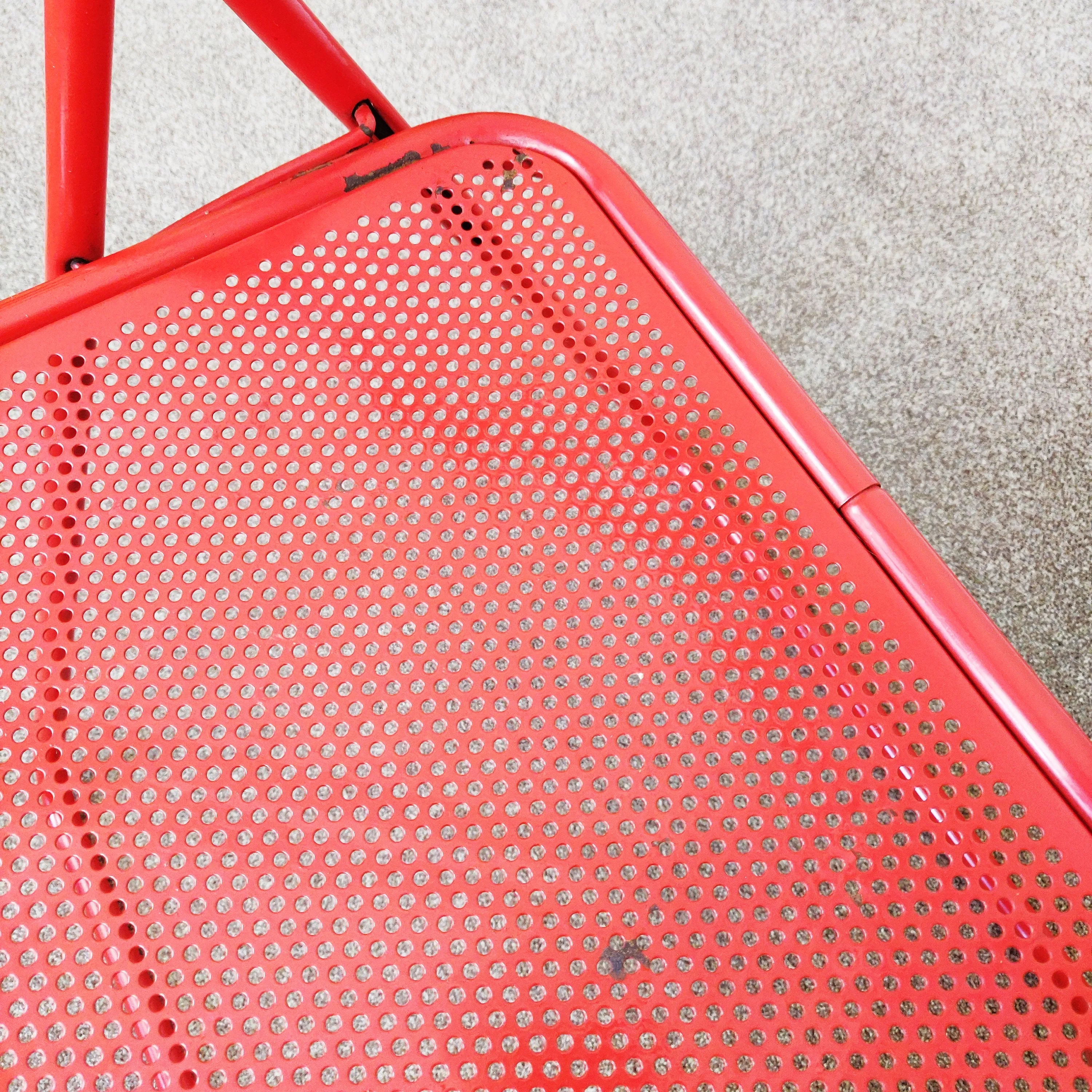 Set of 2 Vintage Folding Dining Chairs, Mid-Century 1970s Atomic Era Retro Chair