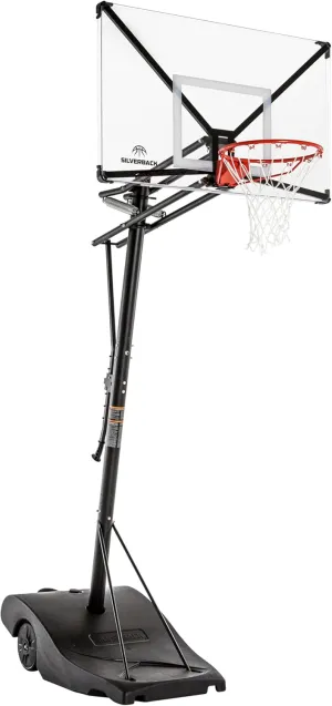 Silverback NXT Portable Adjustable 10ft Outdoor Basketball Hoop - 50" and 54" Basketball Goal Backboard Available - Assembles in 90 Minutes