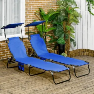 Single Beach Chair Outdoor Leisure Chair Folding Chair Camping Chair Reclining Chair Outdoor Scenery Chair, Suitable for Outdoor Camping