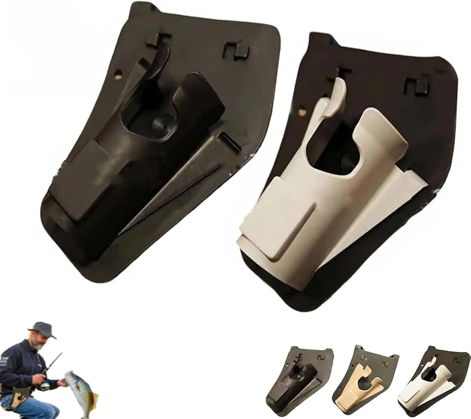 Slip-in Fishing Rod Holder Belt – Hands-Free Rod Waist Holster for Shore Fishing, Surfcasting & Bank Fishing, Quick Draw Waist Belt Gear,Durable & Lightweight Design for Anglers