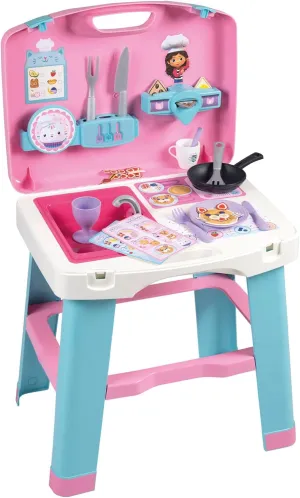 Smoby - The Dollhouse of Gabby- Portable Kitchen with Carrying Case and Accessories A patir 3 Years (7600311908)