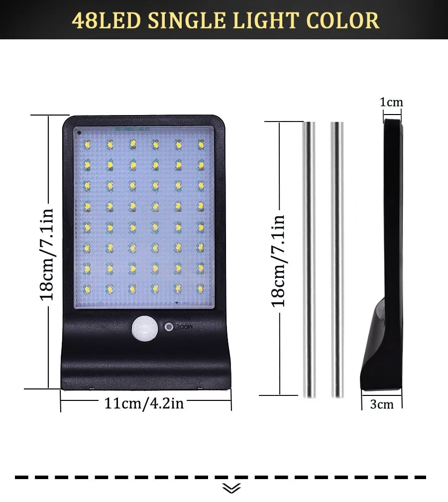 Solar Lights Three Lighting Modes With Remote Controller