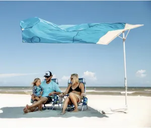 Solbello® Shade - The ultimate Wind-Driven® beach umbrella. Effortless to set up, lightweight, won't blow down the beach, UPF 50  sun protection