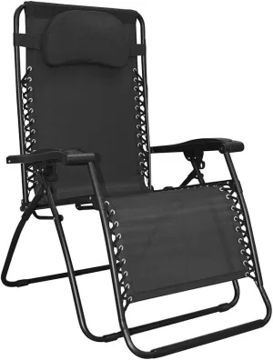 Sports Infinity Oversized Zero Gravity Chair, Black