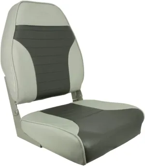 Springfield Marine 1040663 Gray/Charcoal Economy Folding High Back Chair