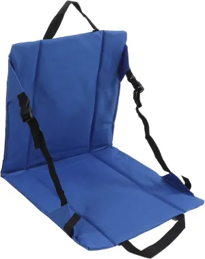 Stadium Seat, Outdoor Folding Fishing Chair Seat Portable Rocking Chair Cushions for Beach Stadium Blue