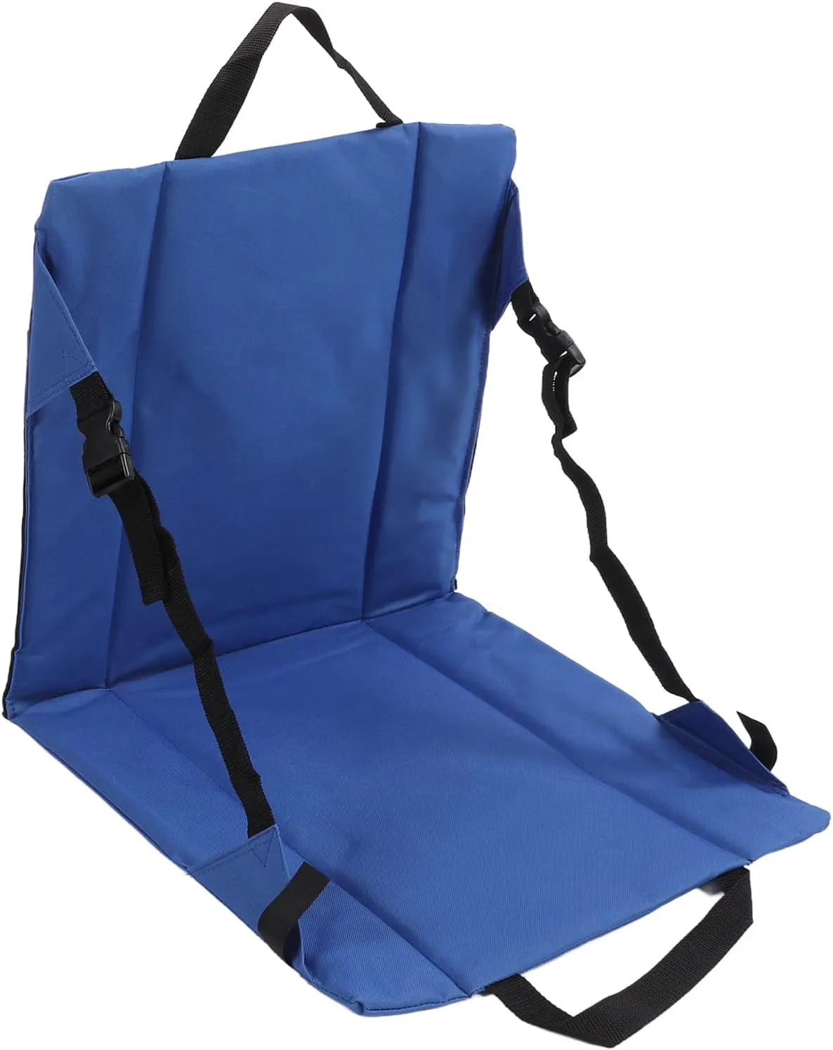 Stadium Seat, Outdoor Folding Fishing Chair Seat Portable Rocking Chair Cushions for Beach Stadium Blue
