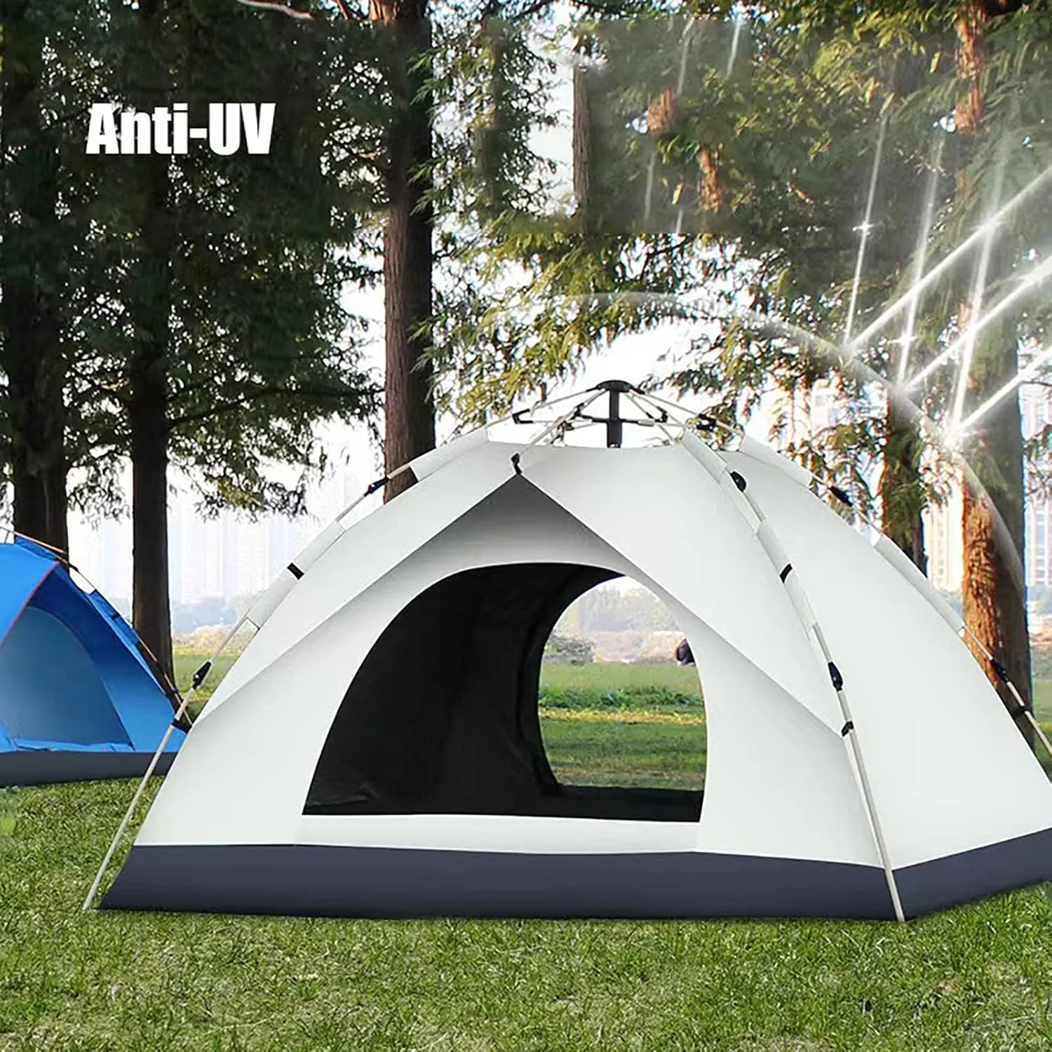 Sun Shelter Canopy Easy Setup, Tent for Camping Waterproof Windproof, Backpacking Tent Lightweight, Family Tents for All Seasons,Portable, for Traveling, Hiking