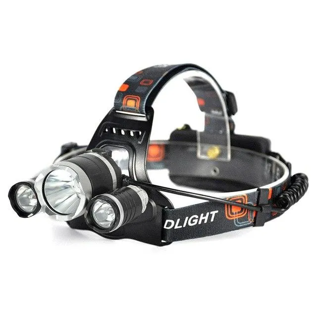 Sunfield 3000LM LED Headlight 4-Mode Headlamp Power Bank Head Torch Hunting Camping Flashlight 18650 Battery Charger Light