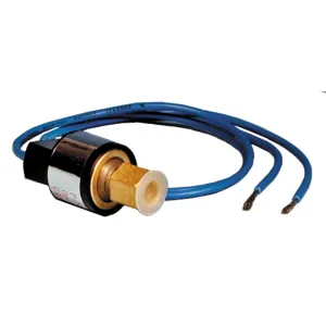 SUPCO SLP1025 Pressure Switch, 18" Lead Length, 18Awg Wire Gauge, 5 psi Tolerance, 10-25 psi