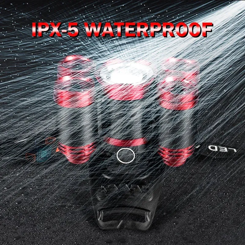 Super Bright LED Headlamp Rechargeable USB IPX5 Water Resistant Headlamp 5X LED Headlight Flashlight Torch