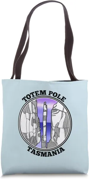 Tasmania Australia rock climbing the totem pole Tote Bag