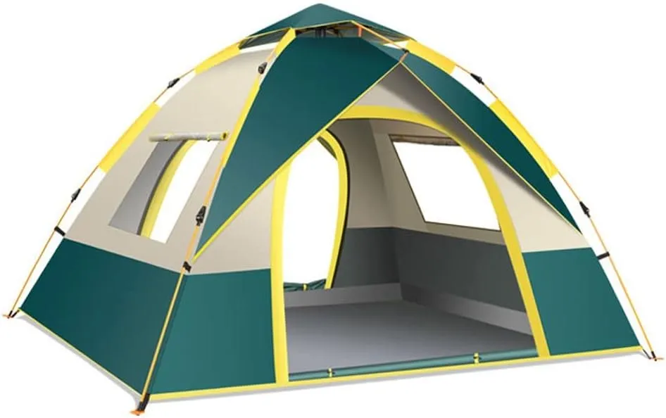 TEidea Pop Up Tents for Camping 4 Person Waterproof Tent Family Camping Tent Instant Tent Portable Automatic Tent for Camping Hiking Mountaineering(Color:2)