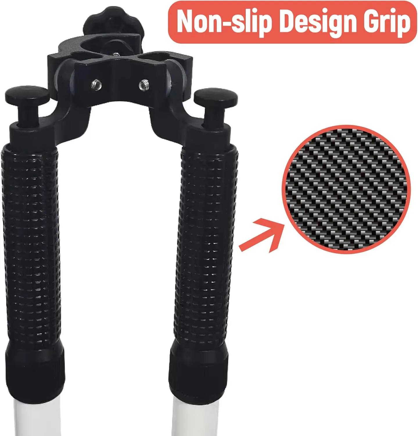 Telescopic Bipod GPS Rover Rod Bipod for RTK GNSS Total Station, Mini Prism Pole Bipod Monopods Surveying