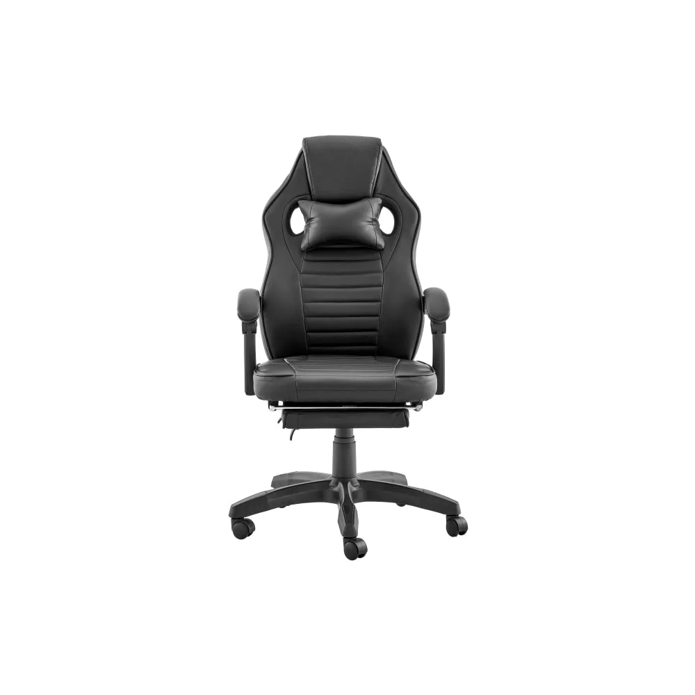 Tempest PU Leather Office Computer Work Task Gaming Chair - Black
