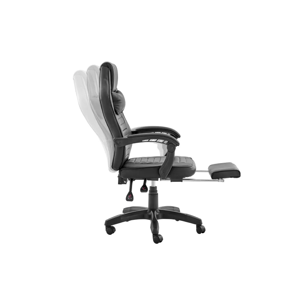 Tempest PU Leather Office Computer Work Task Gaming Chair - Black