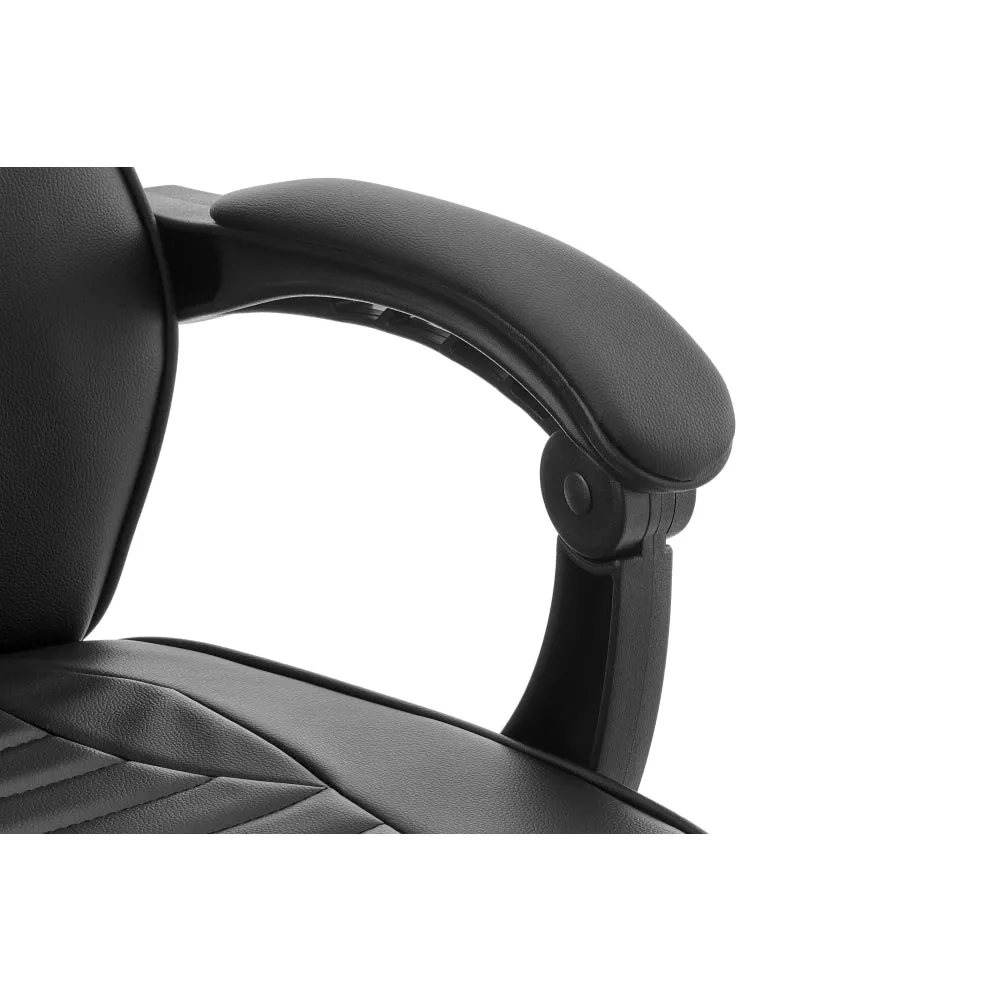 Tempest PU Leather Office Computer Work Task Gaming Chair - Black