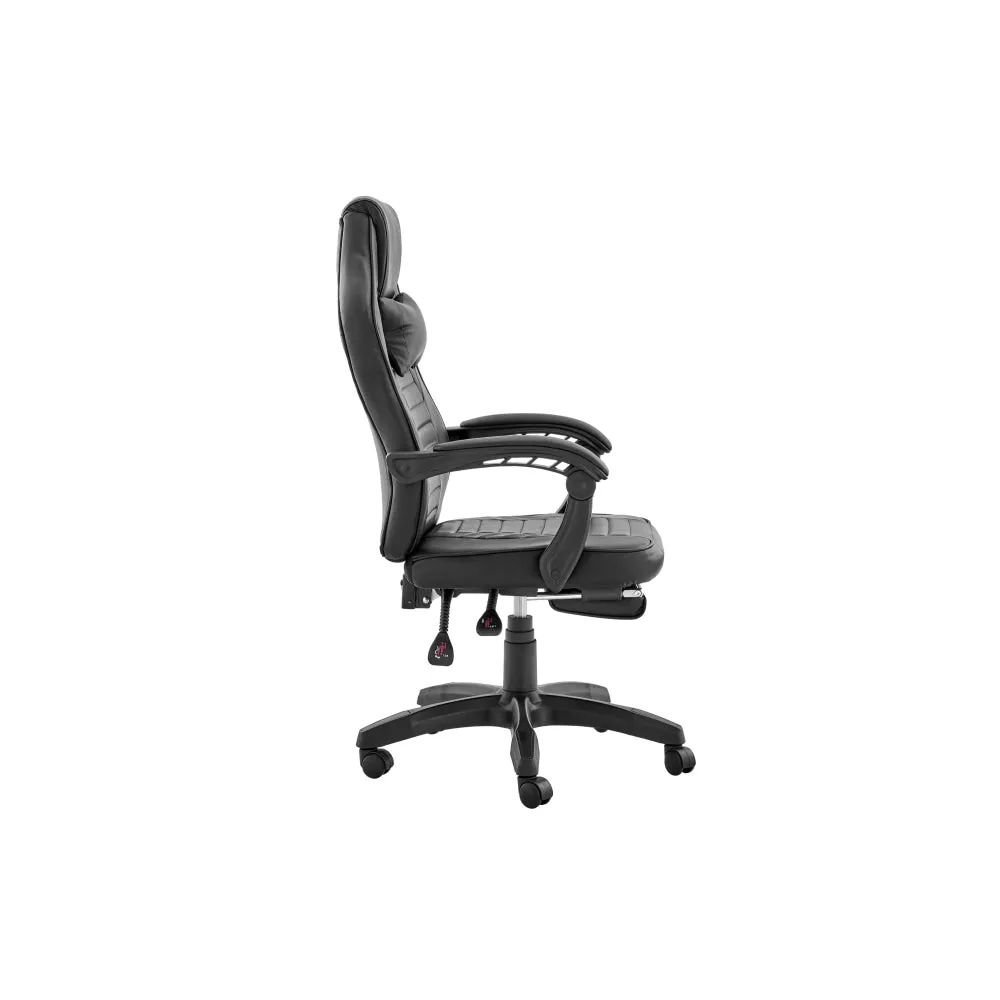 Tempest PU Leather Office Computer Work Task Gaming Chair - Black