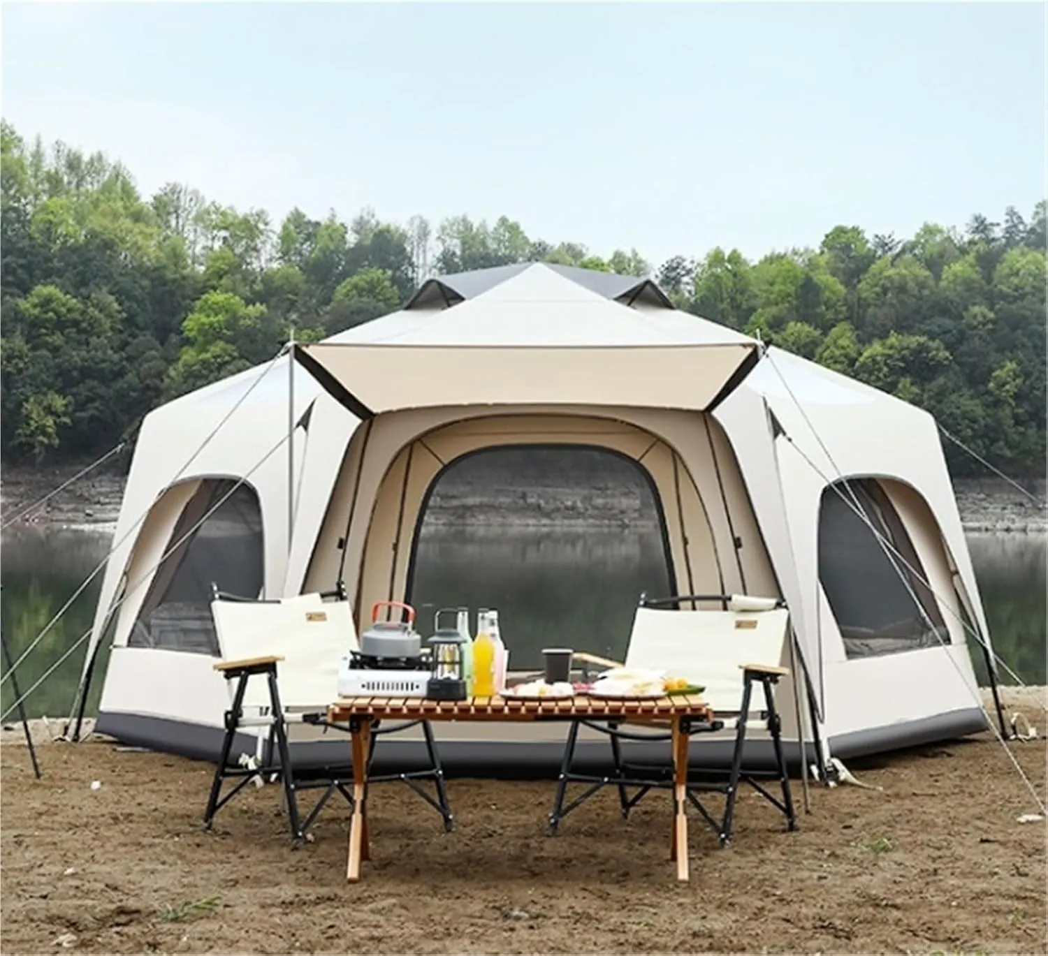 Tent Outdoor Portable Foldable Camping Equipment Thickened Rainproof Picnic Camping