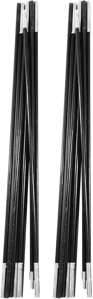 Tent Poles, Replacement Tent Poles Outdoor Support Rods 4.9M Fiberglass Camping Tent Pole Bars Tent Pole Repair Kit for Tarp, Tent, Awning, Camping Frames Kit