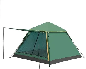 Tent,Camping Family Tent Easy Set Up Camping Tent Lightweight Backpack Tent Hiking and Mountain Trips Color:Green,Size:225x225x155cm